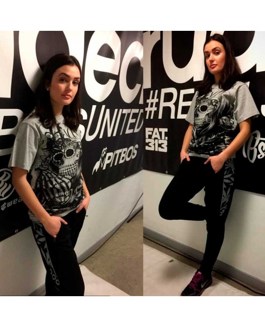 Smokin Track Pants BlackNSilver by BSAT