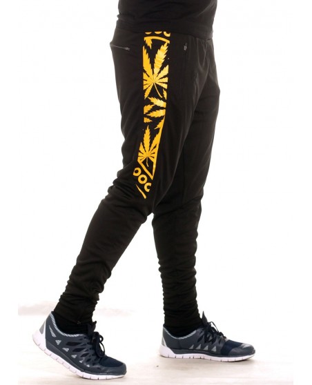 BSAT Smokin Track Pants BlackNGold