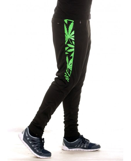 BSAT Smokin Track Pants BlackNGreen