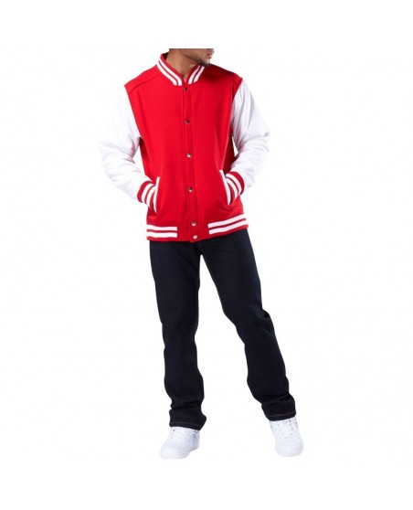 Townz College Jakke red - white