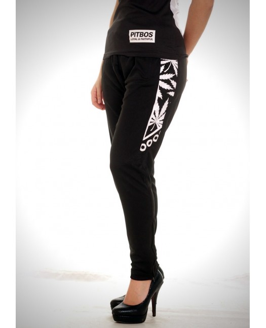 Smokin Track Pants BlackNWhite by BSAT