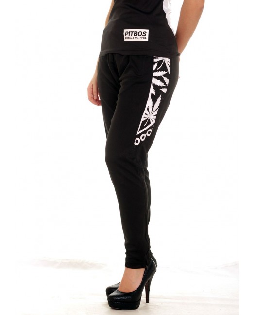 Smokin Track Pants BlackNWhite by BSAT