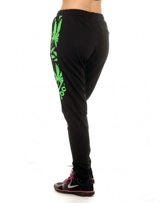 Smokin Track Pants BlackNGreen by BSAT