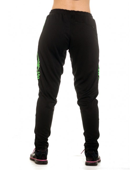 Smokin Track Pants BlackNGreen by BSAT