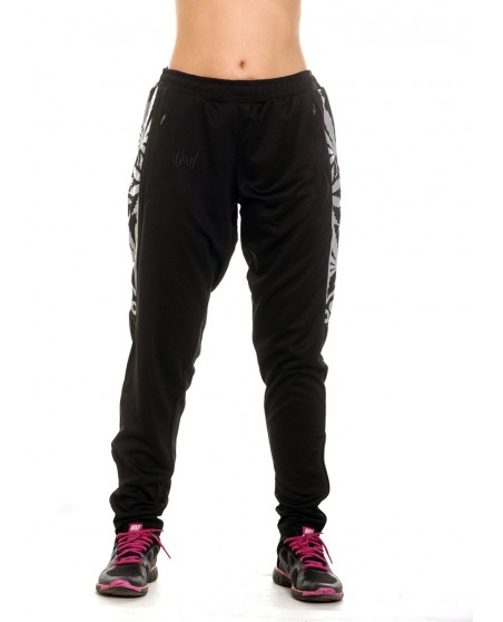 Smokin Track Pants BlackNSilver by BSAT