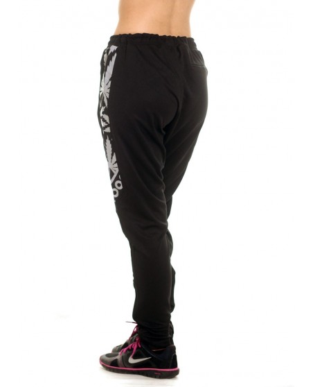 Smokin Track Pants BlackNSilver by BSAT