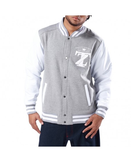 Townz College Jacket TZ grey - white