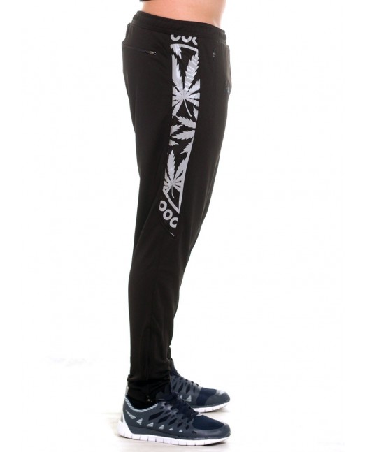 BSAT Smokin Track Pants BlackNSilver
