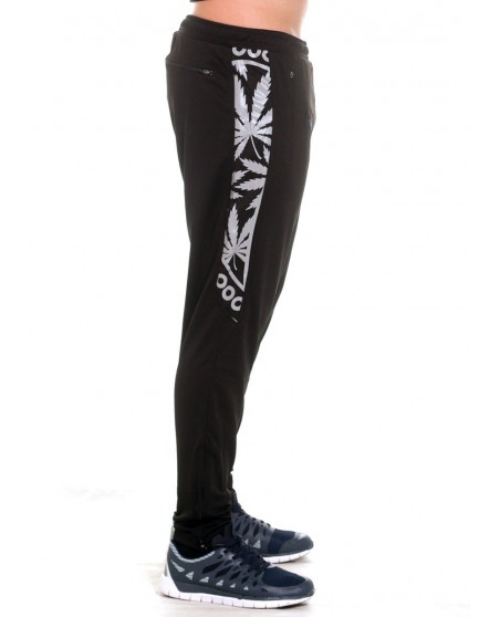 BSAT Smokin Track Pants BlackNSilver