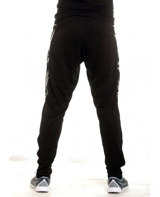 BSAT Smokin Track Pants BlackNSilver