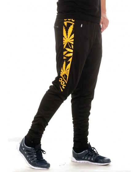 BSAT Smokin Track Pants BlackNGold