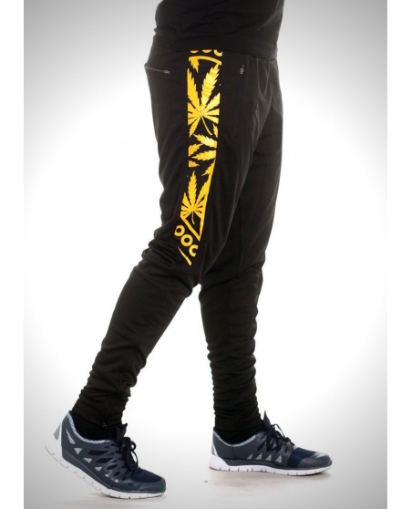 BSAT Smokin Track Pants BlackNGold