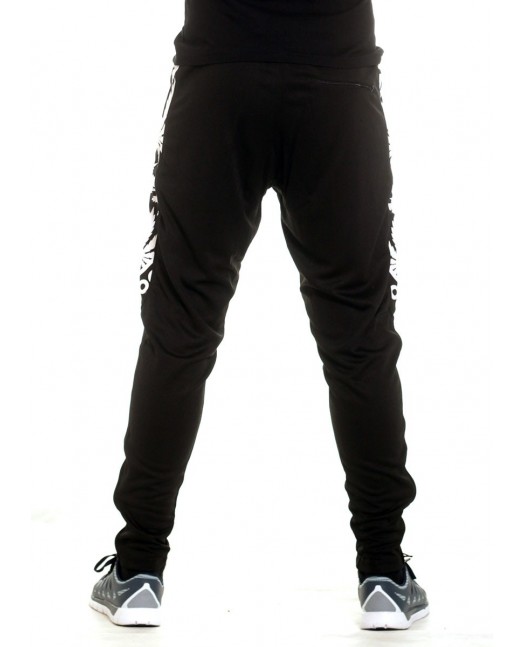 BSAT Smokin Track Pants BlackNWhite