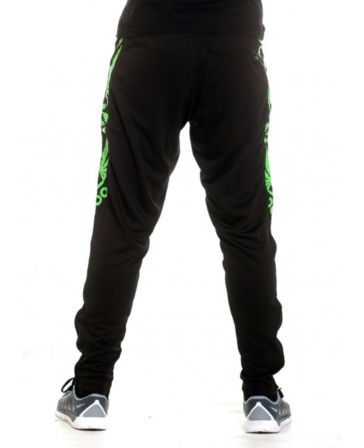 BSAT Smokin Track Pants BlackNGreen