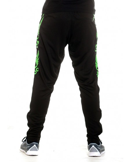 BSAT Smokin Track Pants BlackNGreen