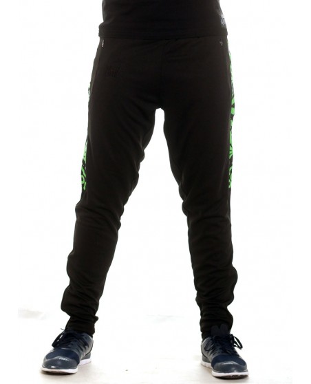 BSAT Smokin Track Pants BlackNGreen