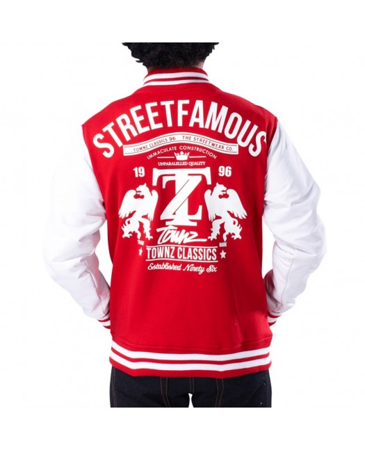 Townz College Jacket TZ red - white