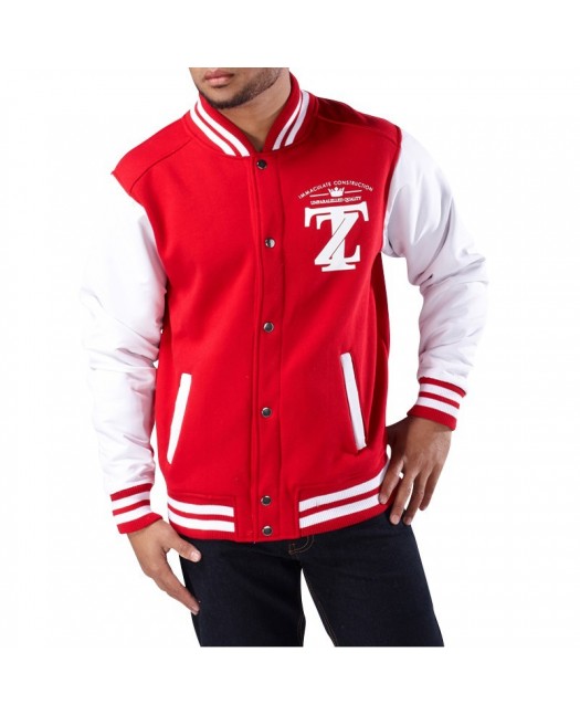 Townz College Jacket TZ red - white