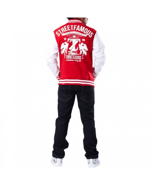 Townz College Jacket TZ red - white