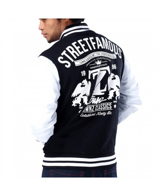 Townz College Jacket TZ black - white
