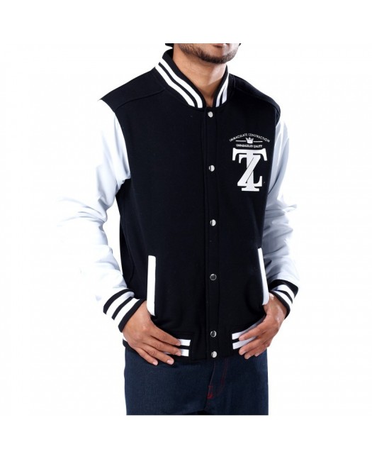 Townz College Jacket TZ black - white
