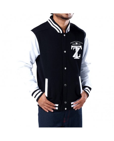 Townz College Jacket TZ black - white