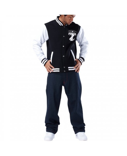 Townz College Jacket TZ black - white