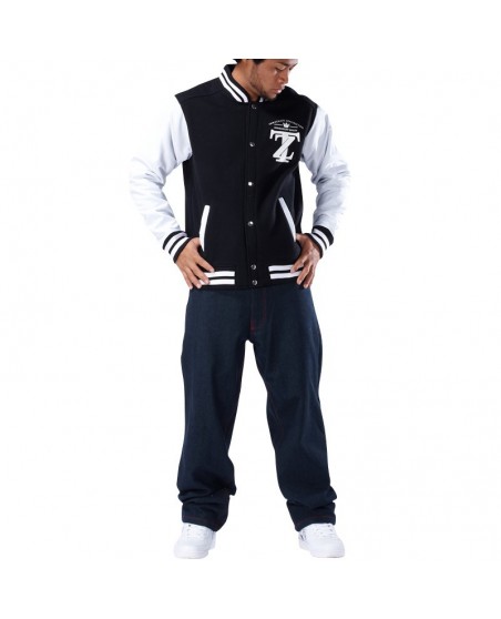Townz College Jacket TZ black - white