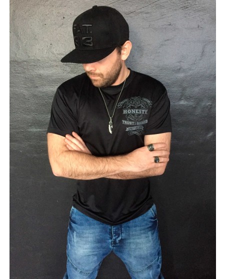 Pitbos Fighter Tee Black/Grey/Red