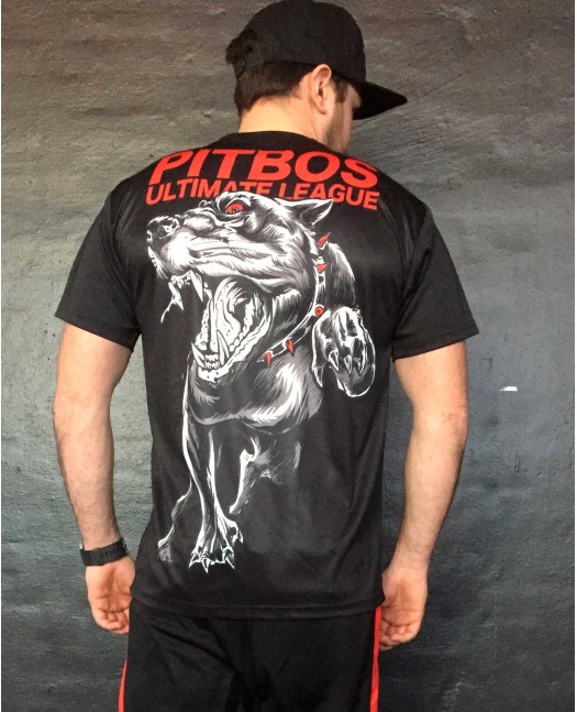 Pitbos Fighter Tee Black/Grey/Red