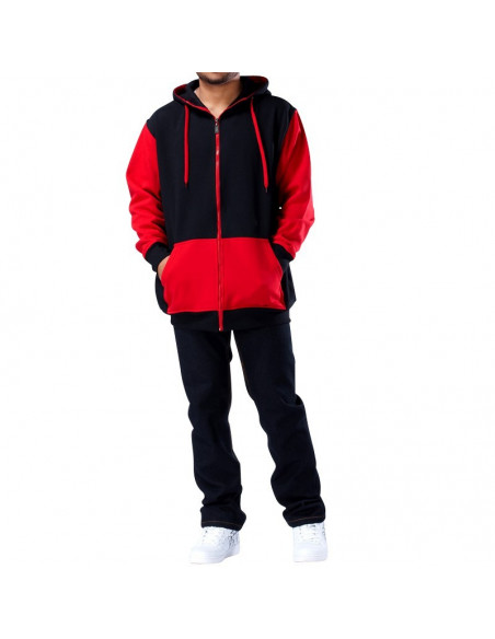 Townz Classic Hoodie 2-Tone black-red