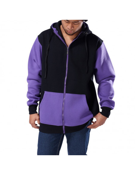 Townz Classic Hoody 2-Tone black-purple