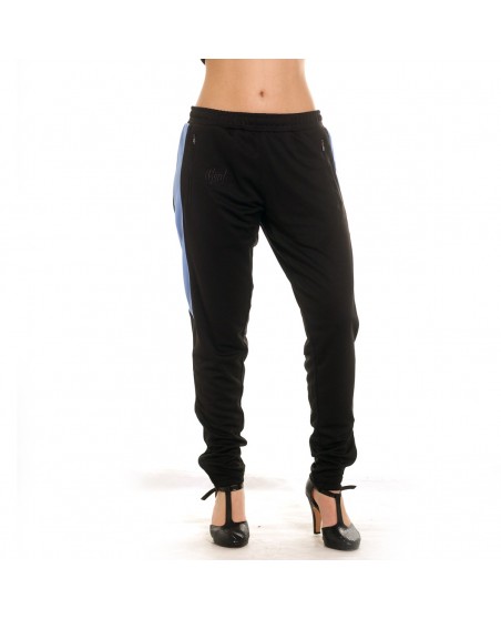 Panther Track Pants BlackNSkyblue by BSAT