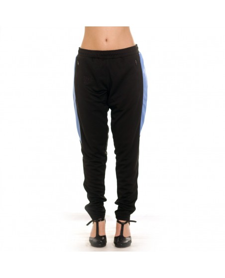 Panther Track Pants BlackNSkyblue by BSAT