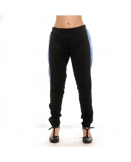 Panther Track Pants BlackNSkyblue by BSAT