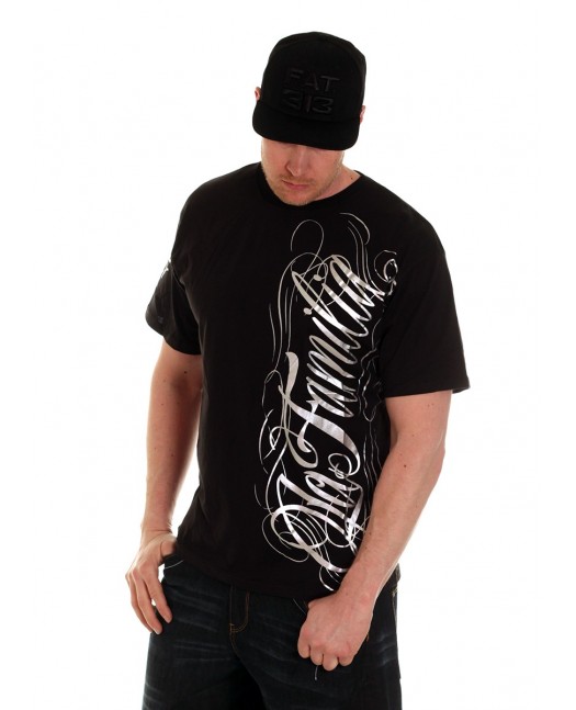 LA FAMILIA Tee BlackNSilver by BSAT