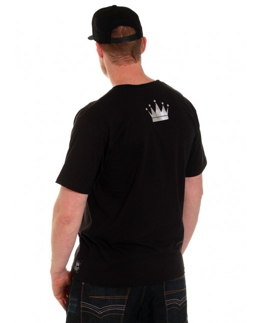 Hood Tee BlackNSilver by BSAT