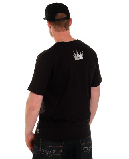 Hood Tee BlackNSilver by BSAT