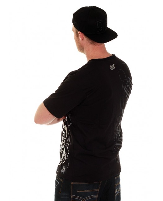 LA FAMILIA Tee BlackNSilver by BSAT