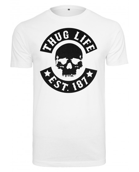 Skull brandlogo Tee White