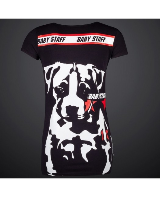 Red Star Puppy Tee Black