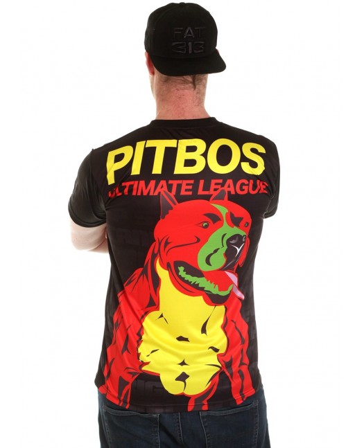 Pitbos Ulimate League Rasta Dog Tee