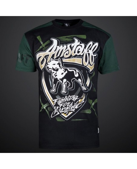 Dog Shield Tee Olive by Amstaff