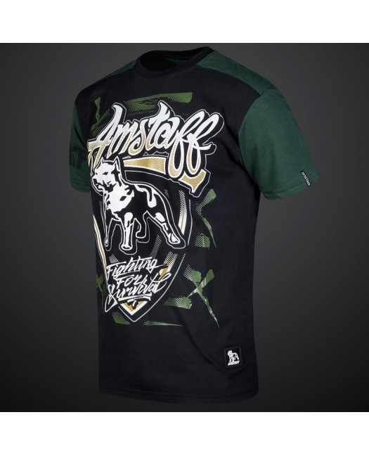 Dog Shield Tee Olive by Amstaff