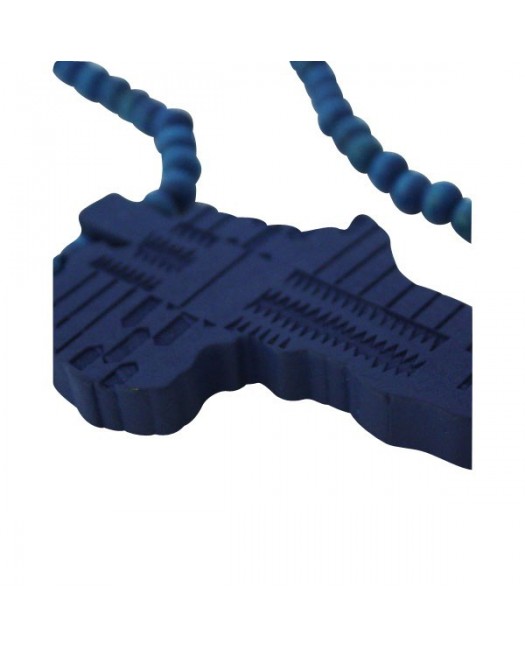 Wood necklace, Africa Navy