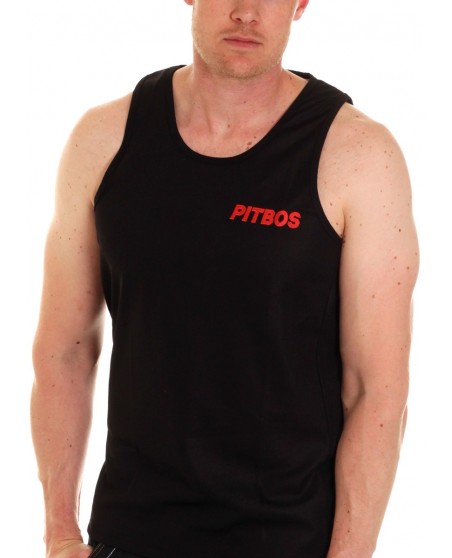 Pitbos Fighter TankTop BLack/Grey/Red