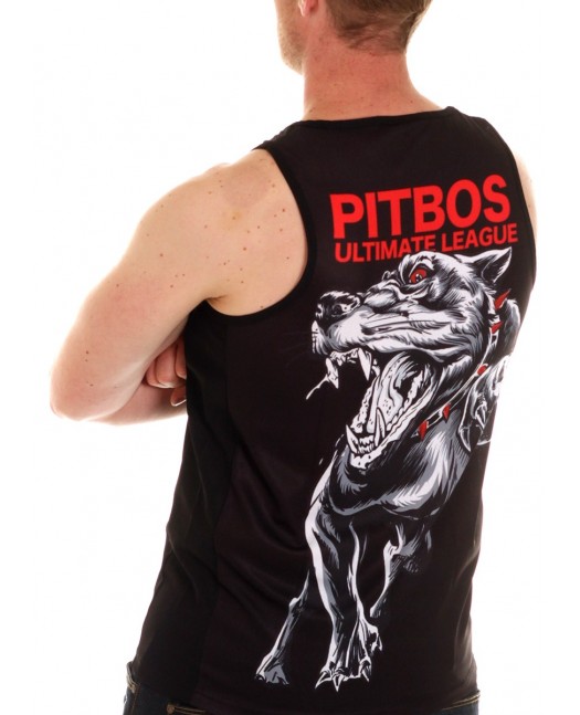Pitbos Fighter TankTop BLack/Grey/Red