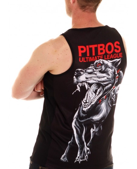 Pitbos Fighter TankTop BLack/Grey/Red