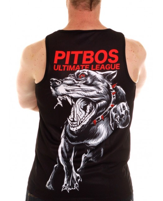 Pitbos Fighter TankTop BLack/Grey/Red