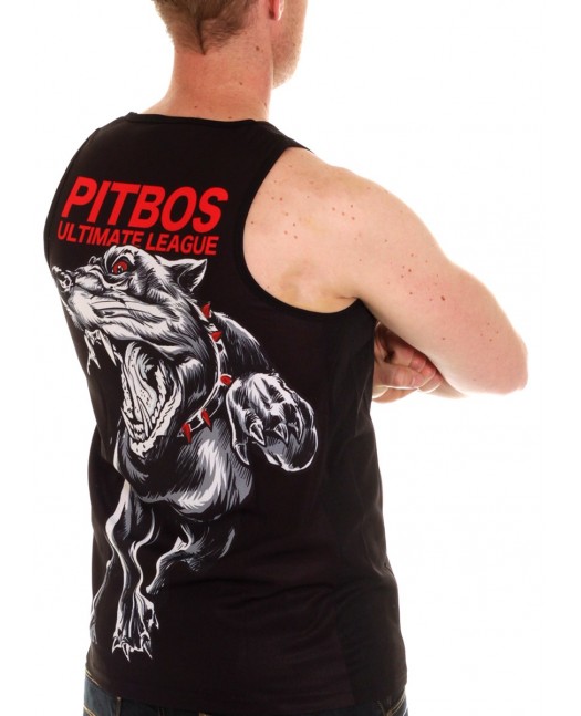 Pitbos Fighter TankTop BLack/Grey/Red